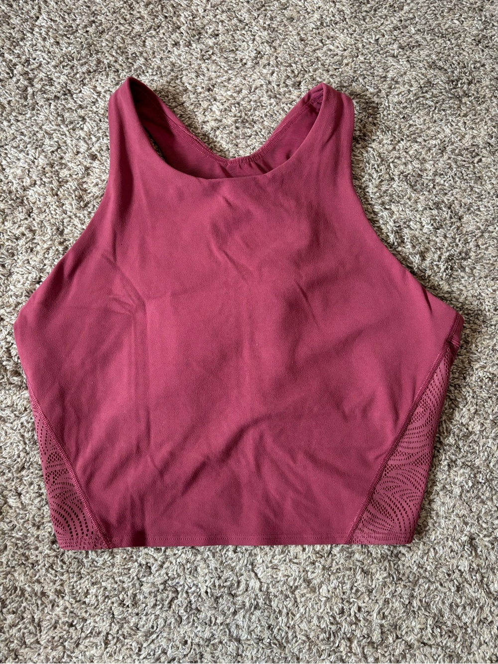 Athleta conscious luxe lace crop top